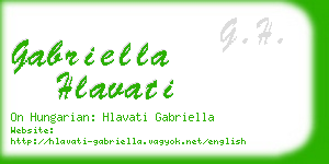 gabriella hlavati business card